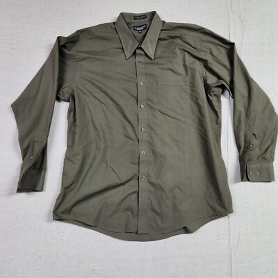 Kilburne & Finch Dress Shirt Mens XL (17) Green Button Up Long Sleeve | eBay Kilburne & Finch Dress Shirt Mens XL (17) Green Button Up Long Sleeve | eBay