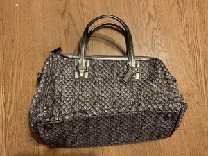grey snakeskin purse