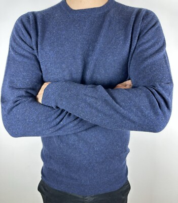 E. Marinella Herren Gr. 50 Herren,M Winterpullover,Sweater Pulli Blau Scotland