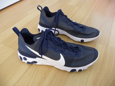 Nike React Element 55  Sneaker Laufschuhe Sportschuhe Turnschuhe blau 44,5  TOP