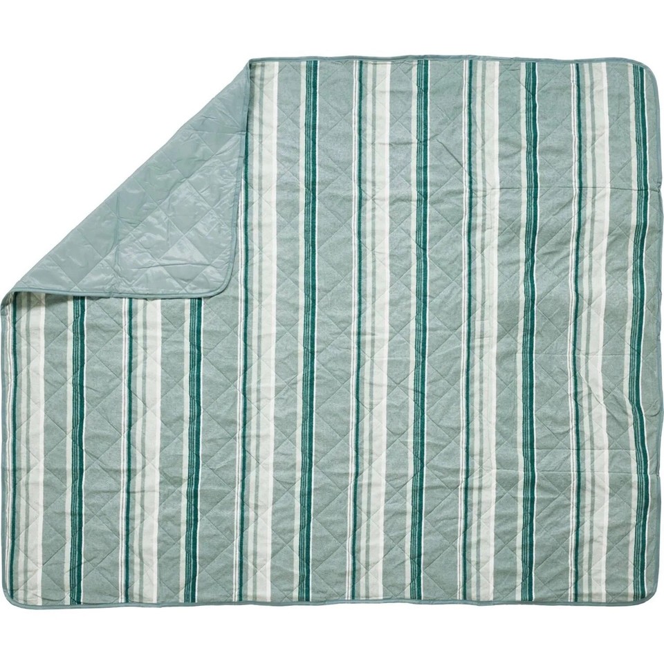 UGG Mischa Quilted Outdoor Blanket Beach Picnic Camping Sidewalk Stripe