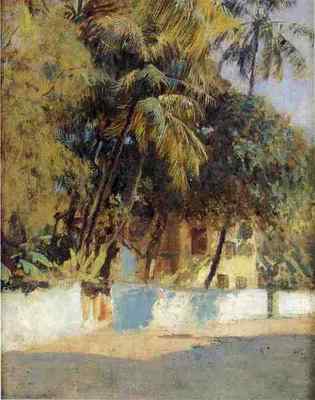 Blechschild Weeks Edwin Lord Straßenszene Bombay A4 12x8 Aluminium