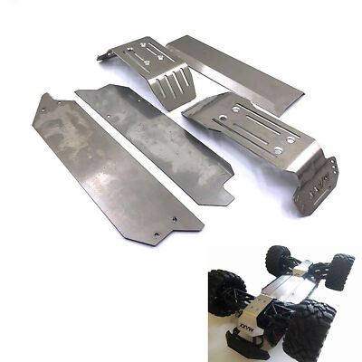 For Traxxas MAXX 1/10 Car Stainless Steel Chassis Armor Skid Plate Guard Parts