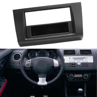 1/2 Din Radio Stereo Fascia Dash Facia Panel Frame For Suzuki Swift 05 - 10 New