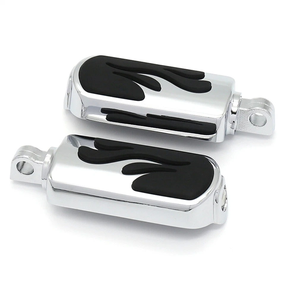 Para Harley 10MM estriberas controles de pie pedales clavijas cromadas Electra Street Glide Foto 3 de 4