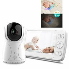 Wireless 5"Display 2.4G Baby Monitor Remote Control Camera Night Vision US Plug