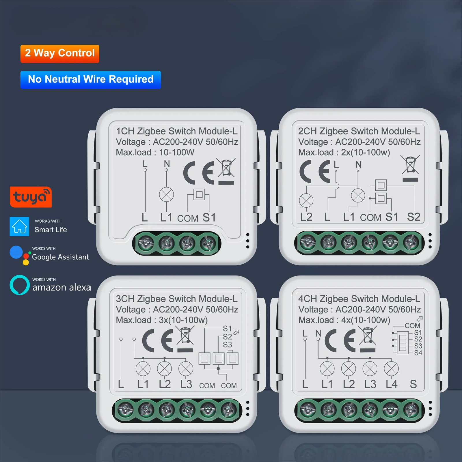 Smart Switch Module No Neutral Wire Required Smart Home DIY Light Breaker