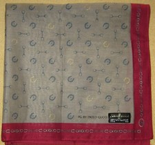 PG BY PAOLO GUCCI Design Horse Equipment Handkerchief 47cm /FUKURAI