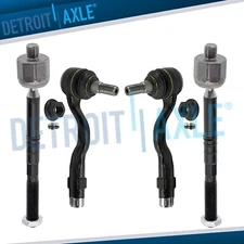 4pc Front Inner and Outer Tie Rod Ends Suspension Kit for 2011 - 2017 BMW X3 X4