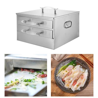 Rice Roll Steamer 2 Layers Chinese Cuisine Recipes Multi Use Steaming Machine