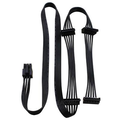 6pin Male to 4 SATA Modular Power Cable for SeaSonic 850W 80+ Bronze M1211-850