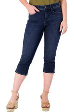 NYDJ Curves 360 Slim Straight Capri Jeans Mesquite