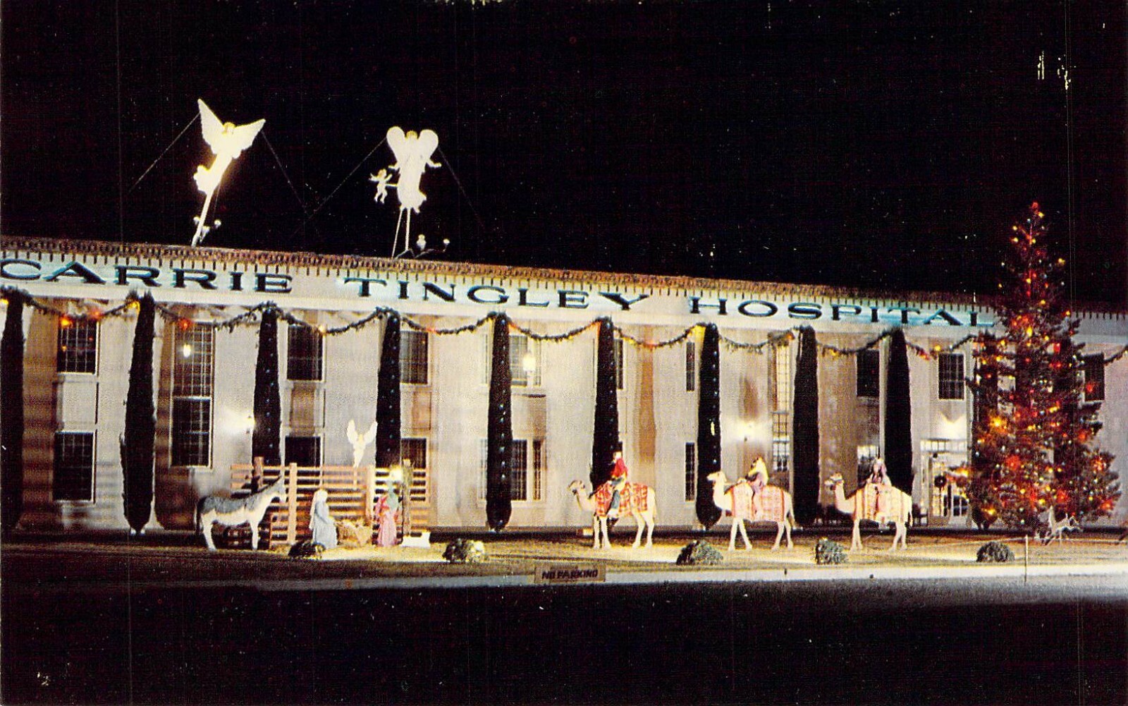 1959 NM Truth or Consequences CARRIE TINGLEY Hospital Christmas dec