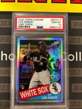 PSA 10 Luis Robert 2020 Topps Chrome 1985 REFRACTOR  RC ROOKIE  REGISTRY POP 1