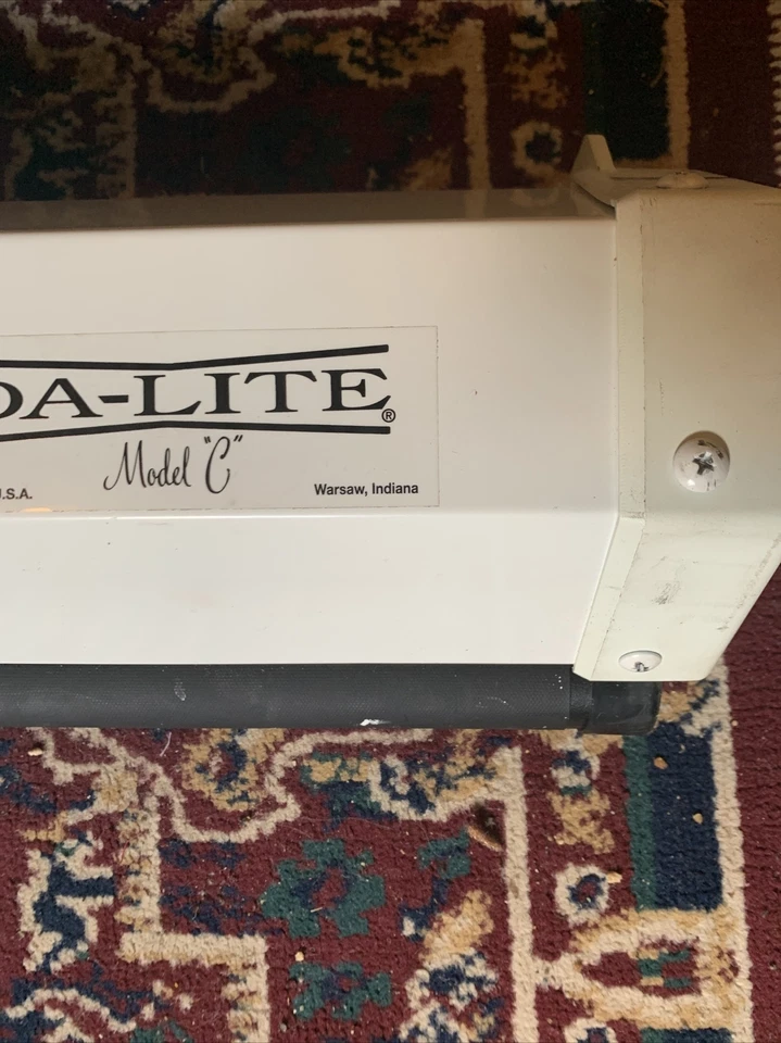 Pantalla desplegable Da Lite modelo C blanco mate CSR 78”x72” muy buena usada Foto 4 de 4