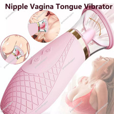 Tongue Oral Clit Clitoris Nipple Licking Sucking Vibrator Sex Toys Women