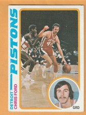Chris Ford Detroit Pistons 1978-79 Topps #15 Villanova Wildcats Absecon NJ