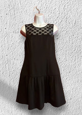 Eliza J Black Fun Flirty Cocktail Party Dress  6 NWOT