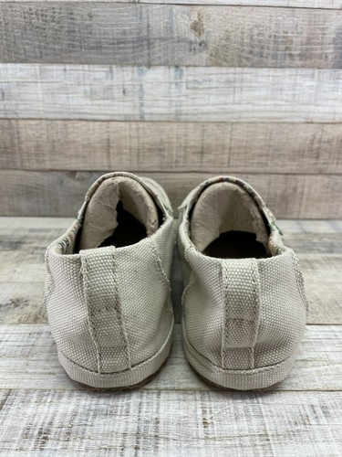 New Sanuk Beige Natural Canvas Slip On Loafers Fabric Lining Men's sz 8 - Picture 7 of 8