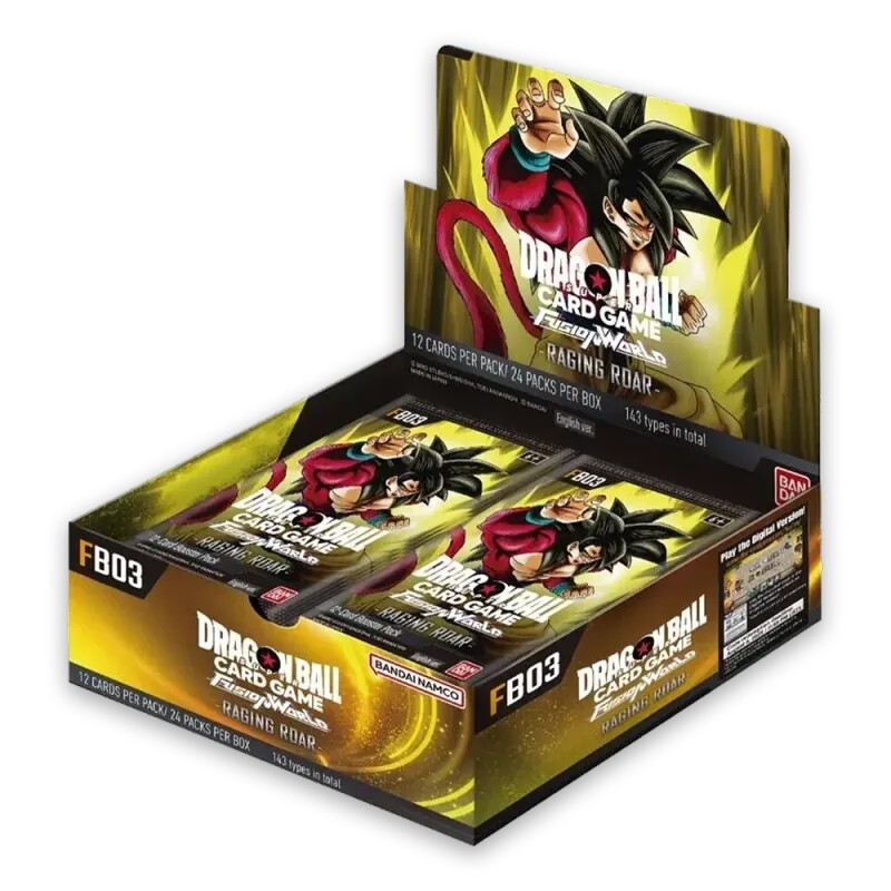 Dragon Ball Super Card Game: Fusion World Raging Roar FB-03  Box da 24 Buste Ing