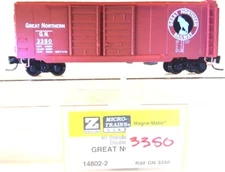 Z MTL 14802-2 40ft Std Box Car Double Doors Great Northern GN #3350