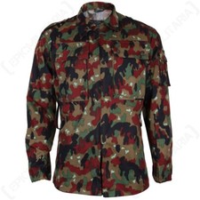 Original Schweizer Armee M83 Alpenflage Camo Feldjacke – alle Größen –Überschuss
