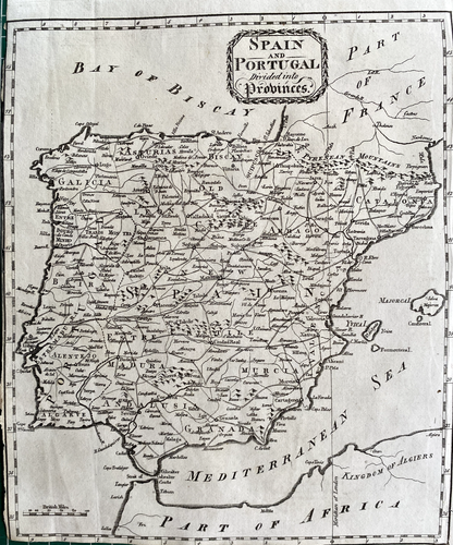 1815 Antique Map; Spain and Portugal Divided into Provinces - 第 1/3 張圖片