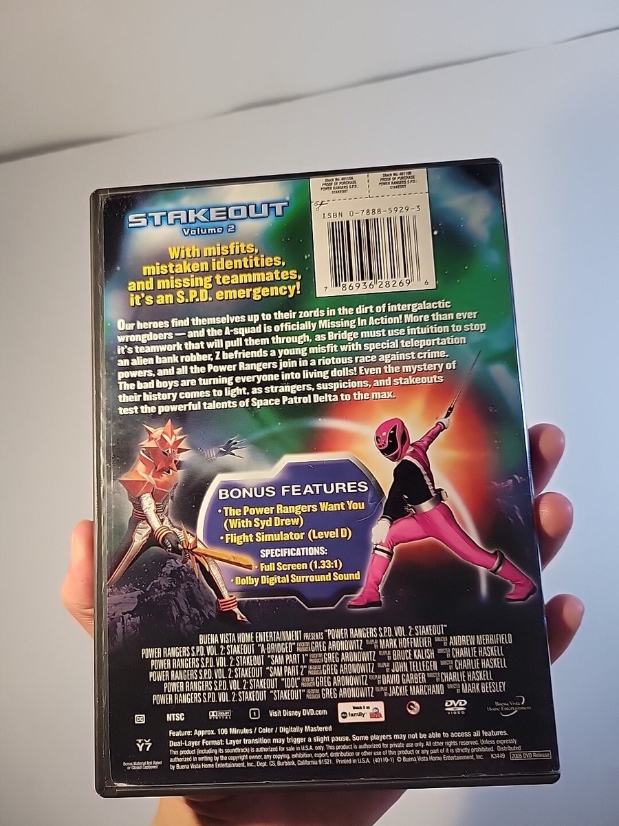 Power Rangers S.P.D. Vol. 2: Stakeout (DVD, 2005