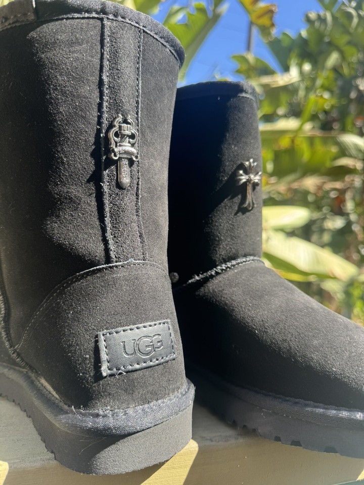 Chrome Heart Ugg Boots, Unisex, Aura Provider, Sz 10 Men And Sz 12