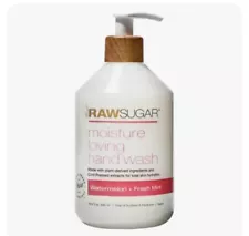 Raw Sugar  Loving Wash, Watermelon+Fresh Mint Hand Soap, Back 2 School 16.9 Oz.
