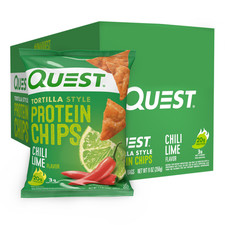 Quest Tortilla-Style Protein Chips, Low Carb, Baked, Keto-Friendly, Chili Lime,