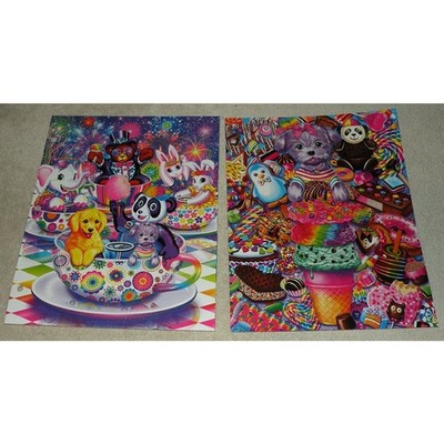 Lot 2 2014 Lisa Frank Two-Pocket Folders All-Star Celebration Boopsi Doodle New