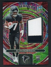 2023 Spectra Next Era Meta Bijan Robinson Falcons RC Rookie 2-Color Patch /25