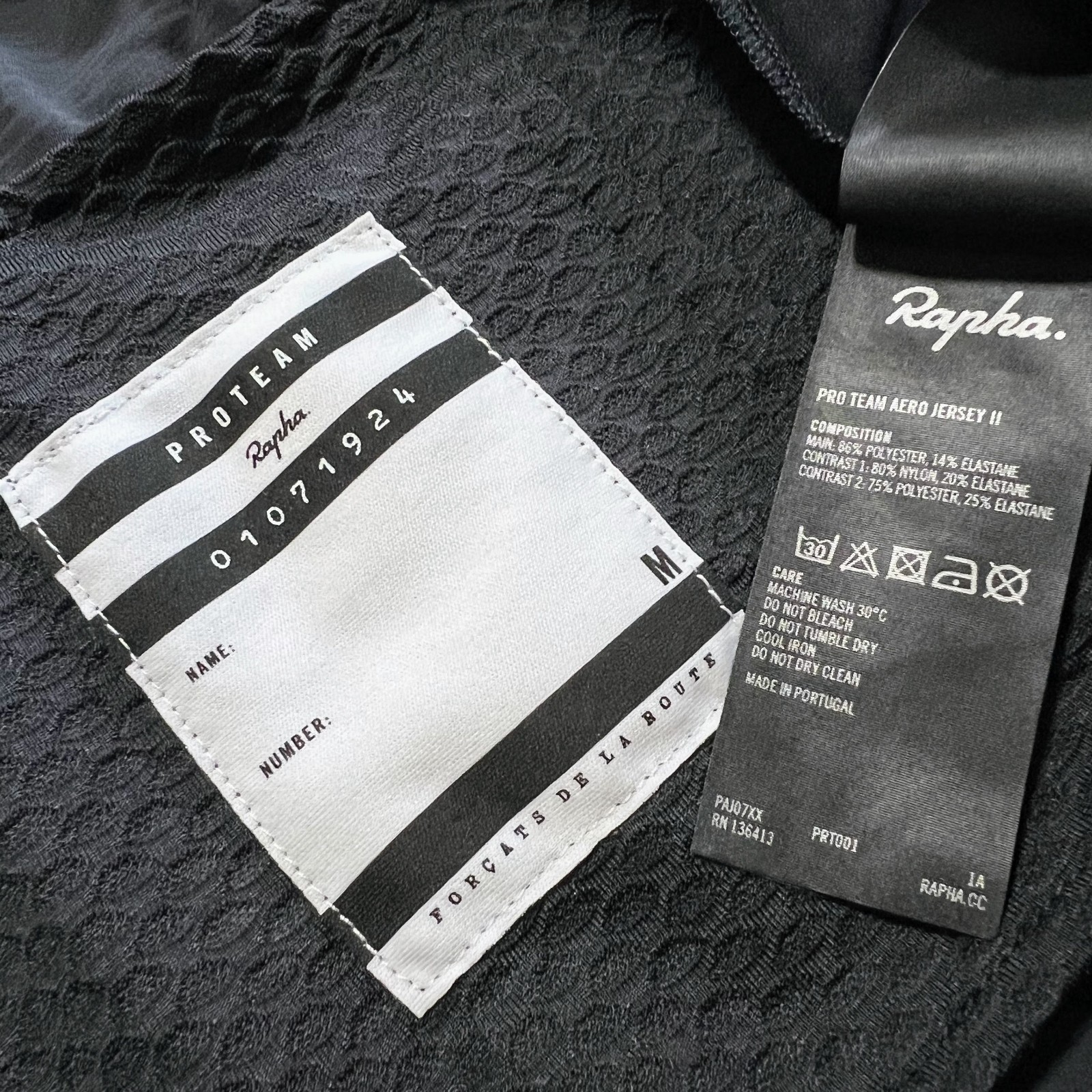 NEW Size M Rapha Men's Pro Team Aero Jersey Ⅱ Short Sleeve Medium Black