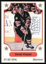 1991-92 7th Inning Sketch WHL #283 Derek Kletzel