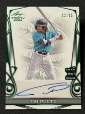 2023 Leaf Trinity ROOKIE AUTO Tai Peete 12/25