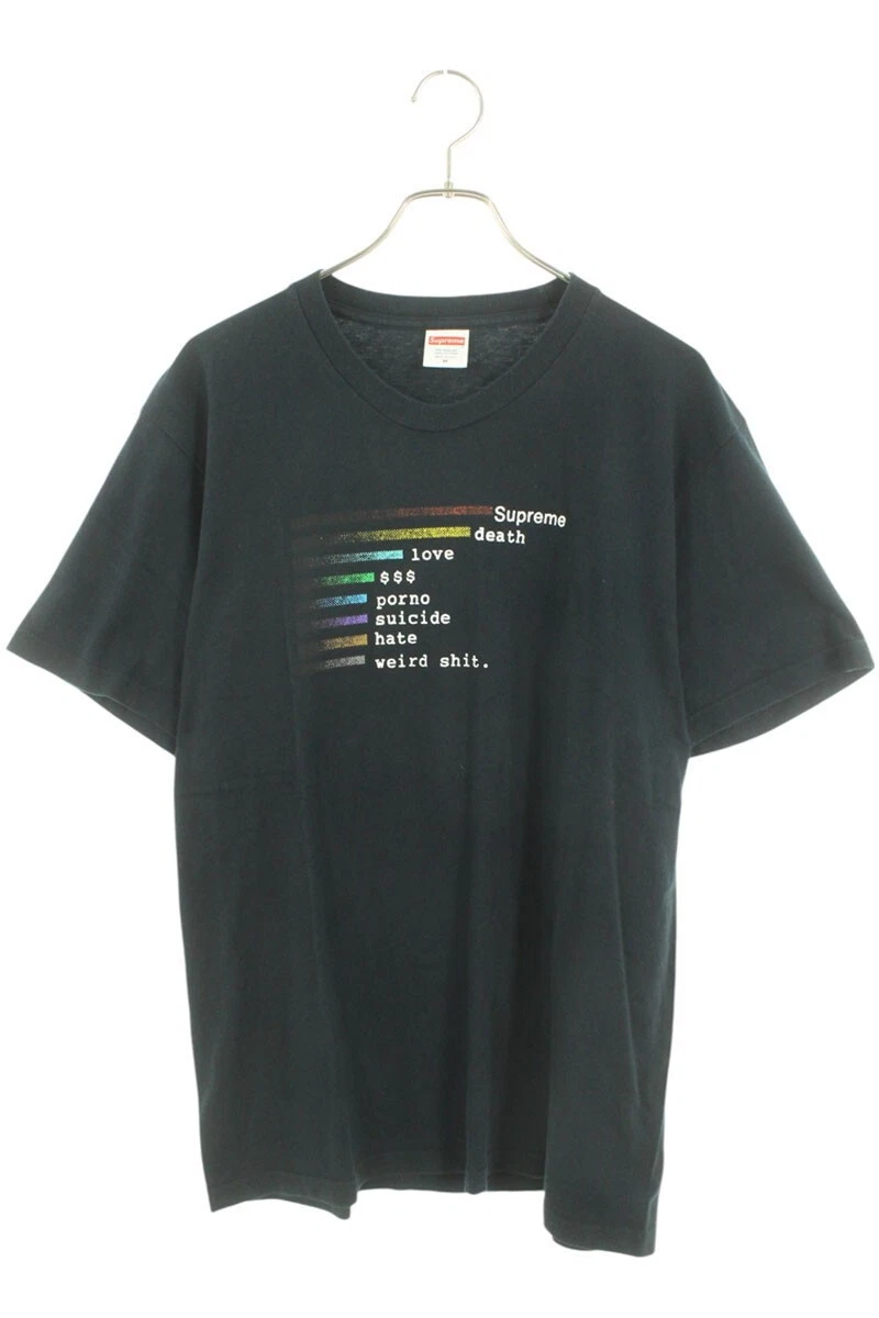 T shirt suprême taille M graphique tee chart imprimé t shirt occasion OM10