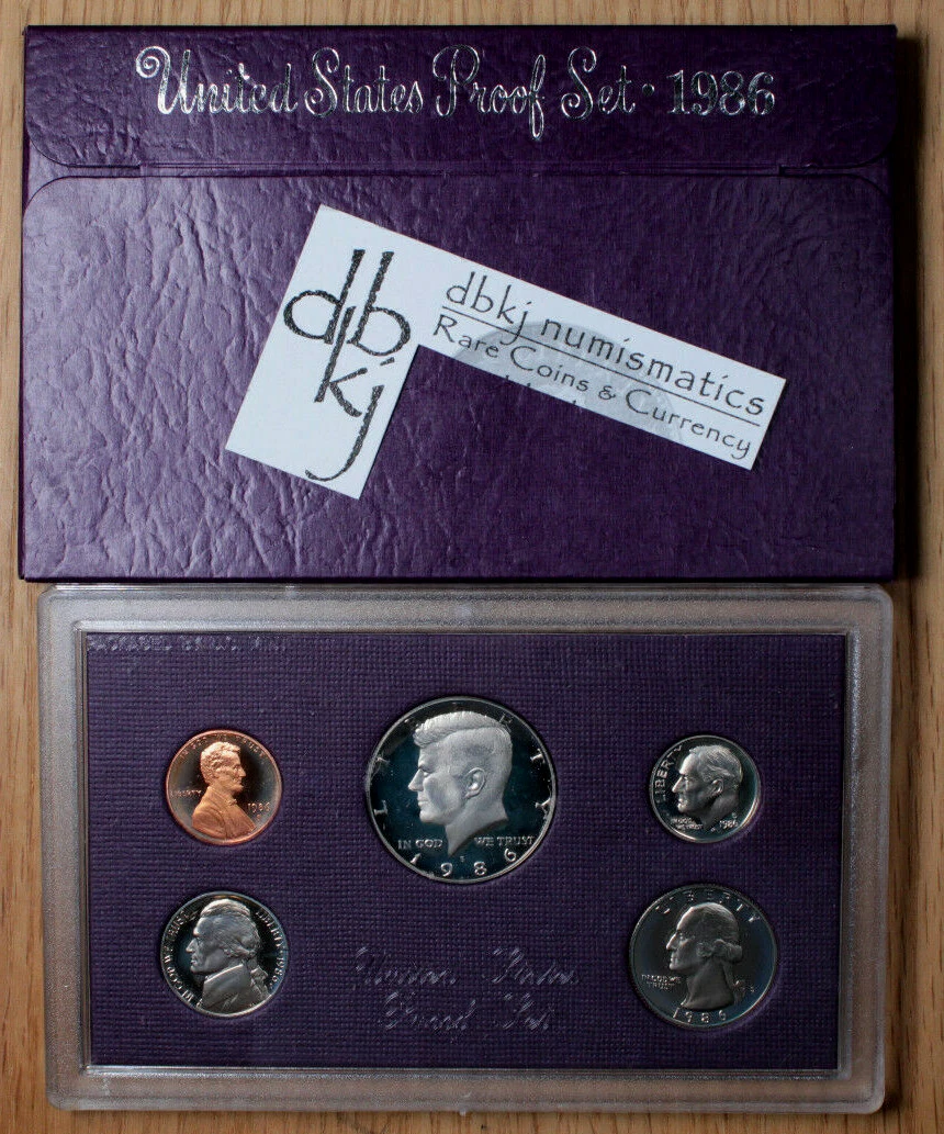 1986 Proof US Coin Proof Sets for sale | eBay