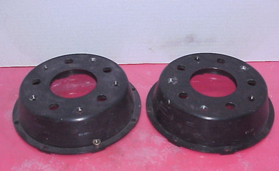 2 Black Aluminum 5 x 5 Brake Rotor Hats # 80-011 NASCAR Brembo Alcon AP