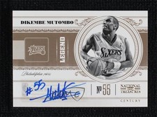 2010 Playoff National Treasures Legend Signatures 14/49 Dikembe Mutombo Auto 1q7
