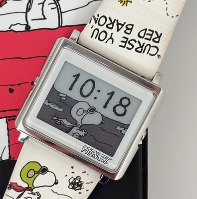 EPSON Smart Canvas　Peanuts Snoopy Wrist Watch Flying Ace Tested