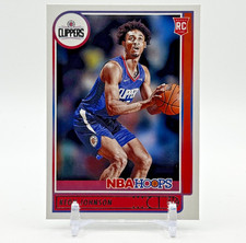 Keon Johnson 2021-22 Panini NBA Hoops #205 Clippers NM