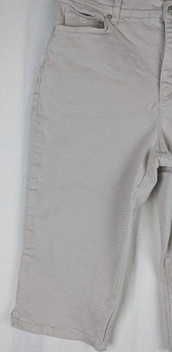 Gloria Vanderbilt Skimmer Capri Size 12 Cream Beige Slimming Jeans - Picture 3 of 17