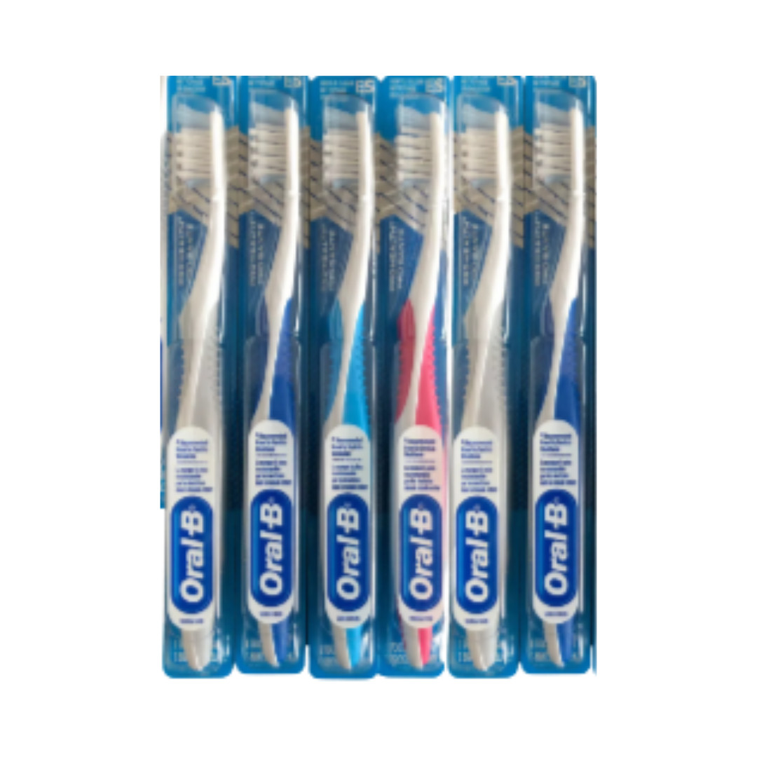 6-PACK Oral-B CrossAction Gentle Clean Manual Toothbrush 35 