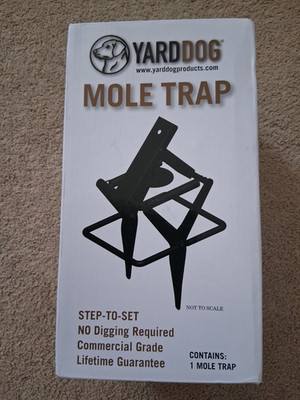 YARDDOG Step-To-Set No Digging Required Durable Steel Mole Trap--FREE SHIPPING!