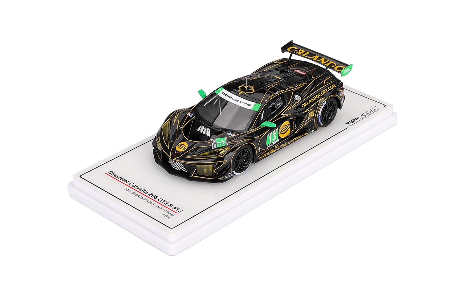 TSM Model 1/43 CHEVROLET CORVETTE Z06 GT3.R #13 AWA CLASS WIN 24H DAYTONA 2025