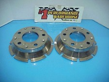 2 New Brembo Racing 85.1037b Nickel Plated 5 X 5 Brake Rotor Hats Nascar