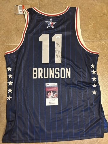 Jalen Brunson Signed Auto 2024 NBA All Star Game Jersey New York Knicks JSA COA