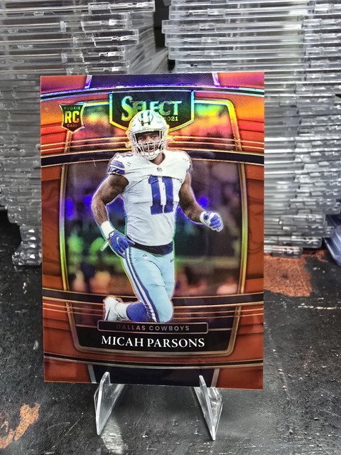 2021 Panini Select Micah Parsons Concourse Red Prizm Rookie RC #/99