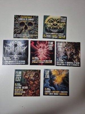 Fear Candy Terrorizer CD-Beilagen Set Nr. 134 138 + Brazil   7 Sampler Metal
